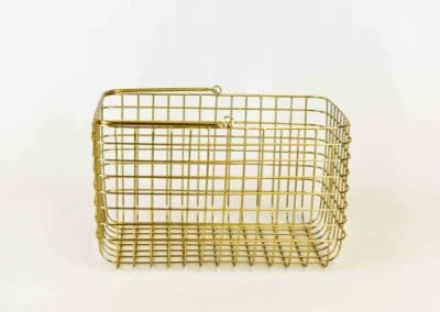 vuokrasomiste, annenpartydeco, somiste, vuokratuote, vuokrattavat juhlatarvikkeet, metallikori, kultainen kori