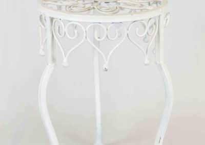 vuokrasomiste, annenpartydeco, somiste, vuokratuote, vuokrattavat juhlatarvikkeet, metalliteline valkoinen