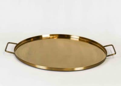 vuokrasomiste, annenpartydeco, somiste, vuokratuote, vuokrattavat juhlatarvikkeet, tarjotin, H&M Home, kultatarjotin