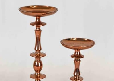 vuokrasomiste, annenpartydeco, somiste, vuokratuote, vuokrattavat juhlatarvikkeet, ruusukulta, kynttilänjalka